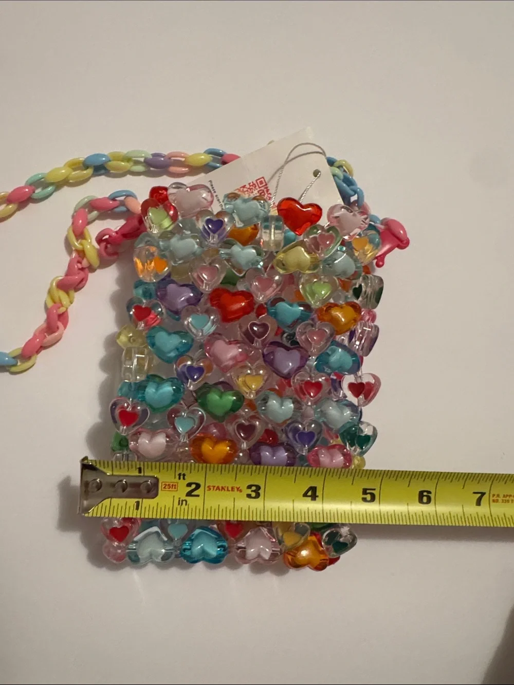 Lola and the Boys Candy Hearts Bead Crossbody Bag